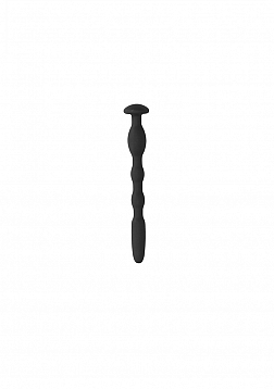 Silicone Penis Plug with Ribbing - 0.4" / 11 mm