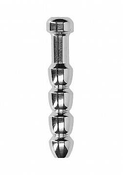 Ribbed Hollow Penis Plug - 0.4" / 9 mm