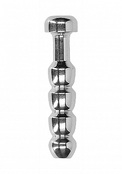 Ribbed Hollow Penis Plug - 0.4" / 10 mm