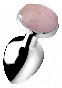 Rose Quartz Gem - Butt Plug - Large