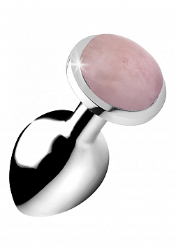 Rose Quartz Gem - Butt Plug - Medium