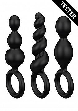 Booty Call Plugs Set of 3 - Black - Tester