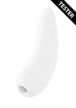 Curvy 2+ Air Pulse Stimulator + Vibration - White - Tester
