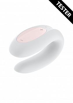 Double Joy Partner Vibrator - White - Tester