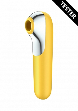 Dual Love Air Pulse Vibrator - Yellow - Tester