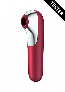 Dual Love Air Pulse Vibrator - Red - Tester