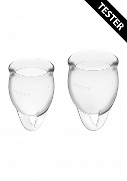 Feel Confident Menstrual Cup - Transparent - Tester