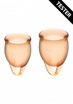 Feel Confident Menstrual Cup - Orange - Tester