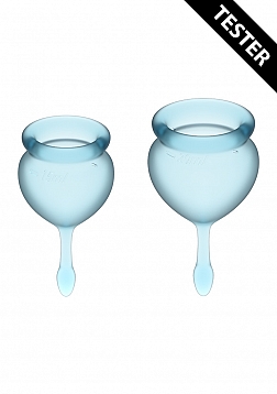 Feel Good Menstrual Cup - Light blue - Tester