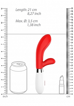 Luminous - Achilles - Ultra Soft Silicone - 10 Speeds - Red