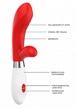 Luminous - Achilles - Ultra Soft Silicone - 10 Speeds - Red