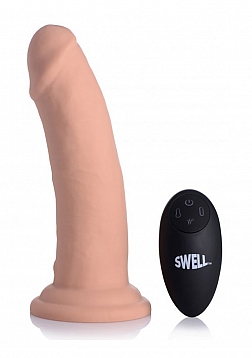 Swell - Inflatable and Vibrating Silicone Dildo - 7" / 18 cm