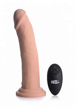 Swell - Inflatable and Vibrating Silicone Dildo - 7" / 18 cm