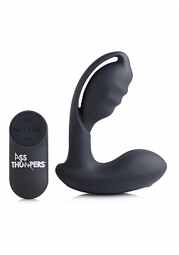 AT Power - Prostate Stimulator Hollow Prostate Plug with Remote Control and 7 Speeds