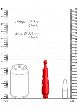 Luminous - Dido - ABS Bullet With Silicone Sleeve - 10-Speeds - Red