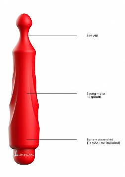 Luminous - Dido - ABS Bullet With Silicone Sleeve - 10-Speeds - Red