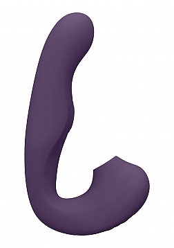 VIVE - Zaki - Rechargeable Silicone Airwave - Pulse Wave - Vibrating G-Spot Vibrator - Purple