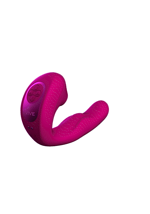 VIVE - Zaki - Rechargeable Silicone Airwave - Pulse Wave - Vibrating G-Spot Vibrator - Pink