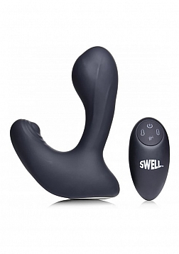 Inflatable and Tapping Prostate Vibe with Remote Control