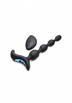 Vibrating and E-Stim Silicone Anal Beads with Remote Control