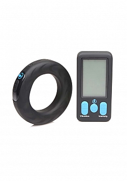 Vibrating and E-Stim Silicone Cockring + Remote Control