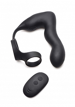 Inflatable and Vibrating Prostate Plug + Cock and Ball Ring