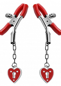 Charmed Heart Padlock - Nipple Clamps