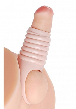 Really Spacious Ribbed Penis Enlargement Sleeve