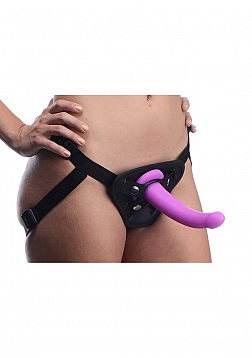 Navigator - Silicone G-Spot Dildo with Harness