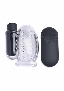 Rechargeable Penis Head Teaser with Remote Control