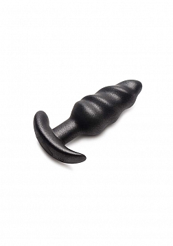 Vibrating Silicone Swirl Plug with Remote Control and 25 Speeds