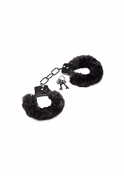 Cuffed in Fur Hairy Handcuffs