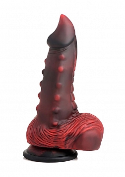 Lava Demon - Thick Studded Silicone Dildo