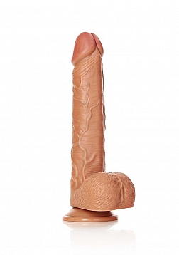 Straight Realistic Dildo with Balls and Suction Cup - 12" / 30,5 cm