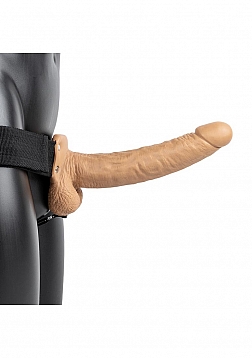 Hollow Strap-On with Balls - 9" / 23 cm