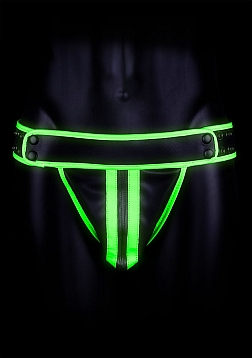 Striped Jockstrap - Glow in the Dark - S/M