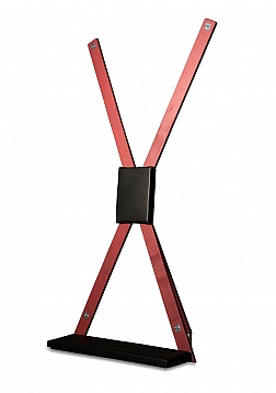 BDSM Bondage Cross with Wood and Imitation Leather