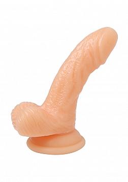 Realistic Suction Cup Mini Dildo Silicone - 4 inch - Flesh