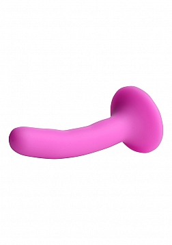 Silicone Strap-On Dildo - S - Pink