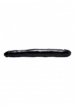 Realistic Double Dildo - 17.5 Inch - Black