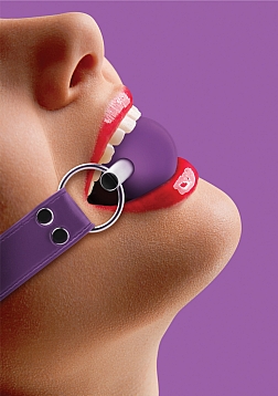Ouch! - Solid Ball Gag - Purple
