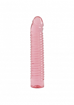 Sunrise - Ribbed Jelly Dildo - 7" / 18 cm