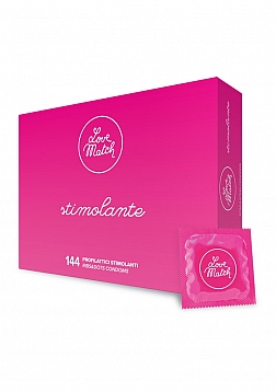 Stimolante - Ribs and Dots Condoms - 144 Pieces