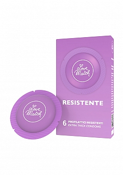 Resistente - Strong Condoms - 6 Pieces