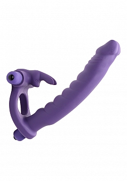 Double Delight - Vibrating Rabbit C-Ring