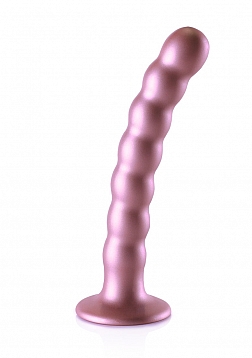 Beaded Silicone G-Spot Dildo - 6,5'' / 16,5 cm