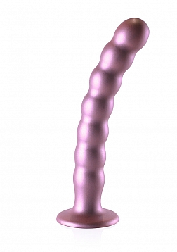 Beaded Silicone G-Spot Dildo - 8'' / 20,5 cm