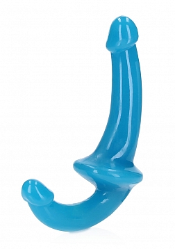RealRock - Glow in the Dark Neon - Strapless Strap-On - 6" - Blue