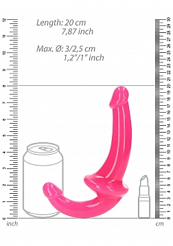RealRock - Glow in the Dark Neon - Strapless Strap-On - 6\