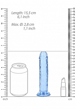 RealRock - Crystal Clear - Realistic Dildo without Balls - 6\